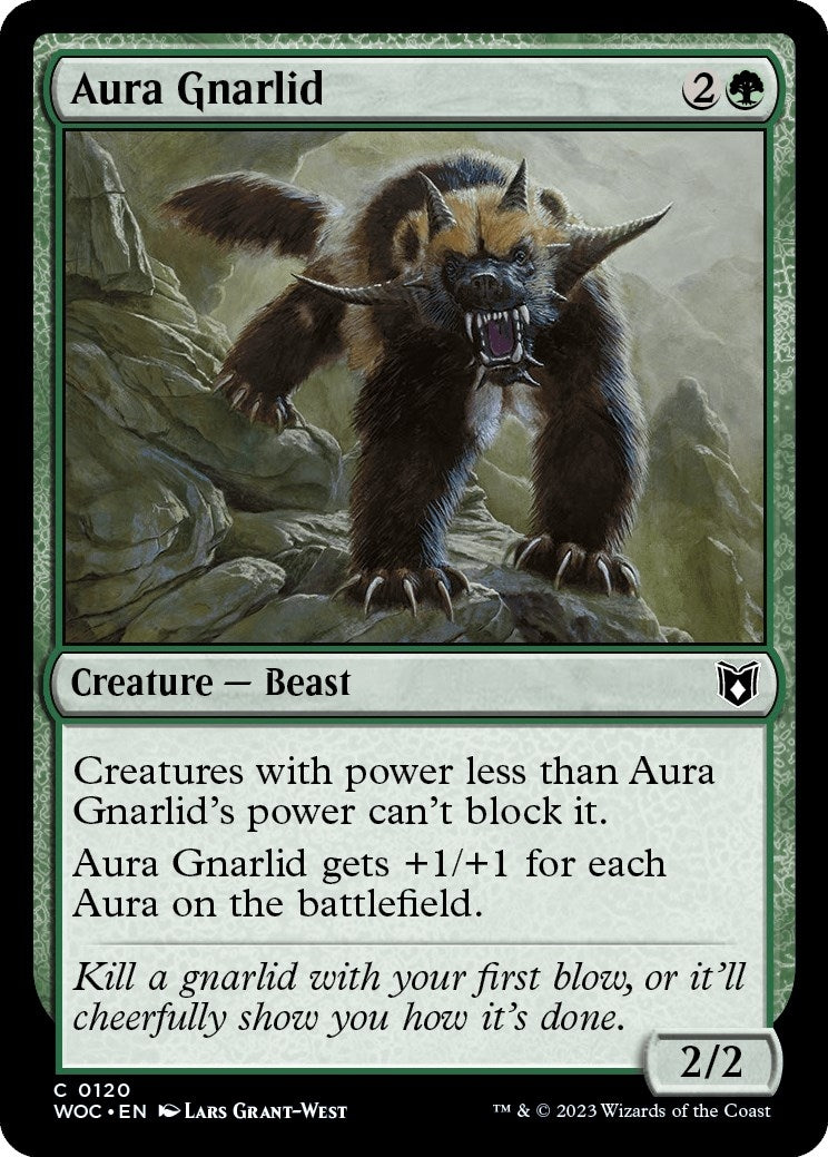 Image for Aura Gnarlid (Commander: Wilds of Eldraine) (120) - Magic: The Gathering