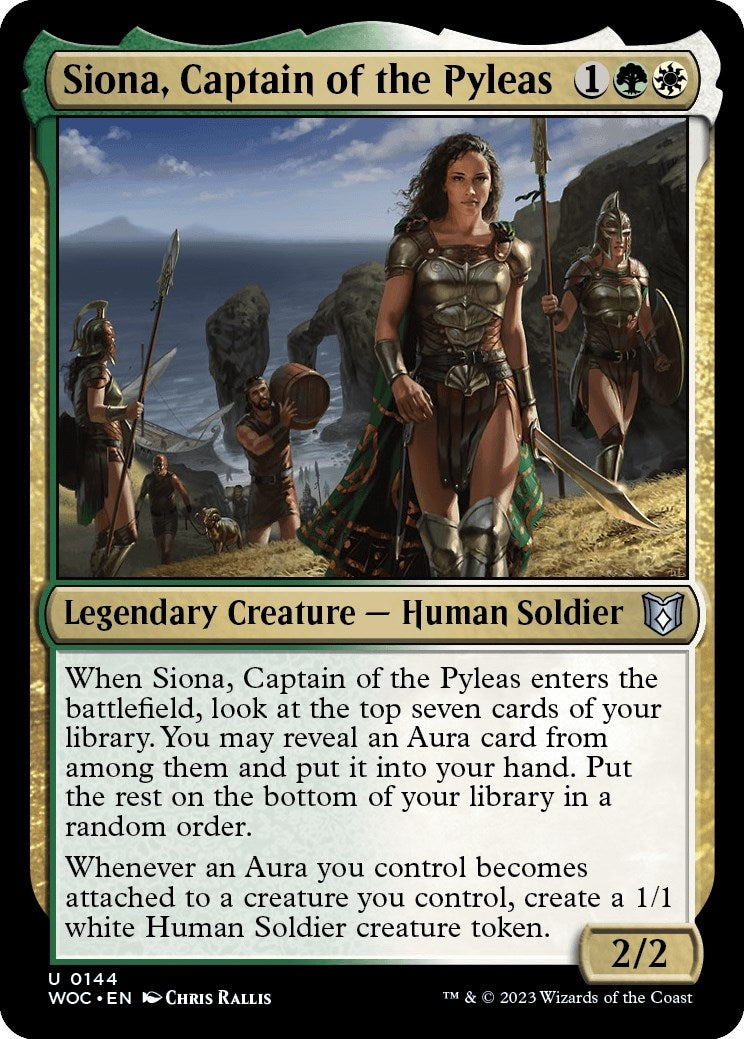 Image for Siona, Captain of the Pyleas (Commander: Wilds of Eldraine) (144) - Magic: The Gathering
