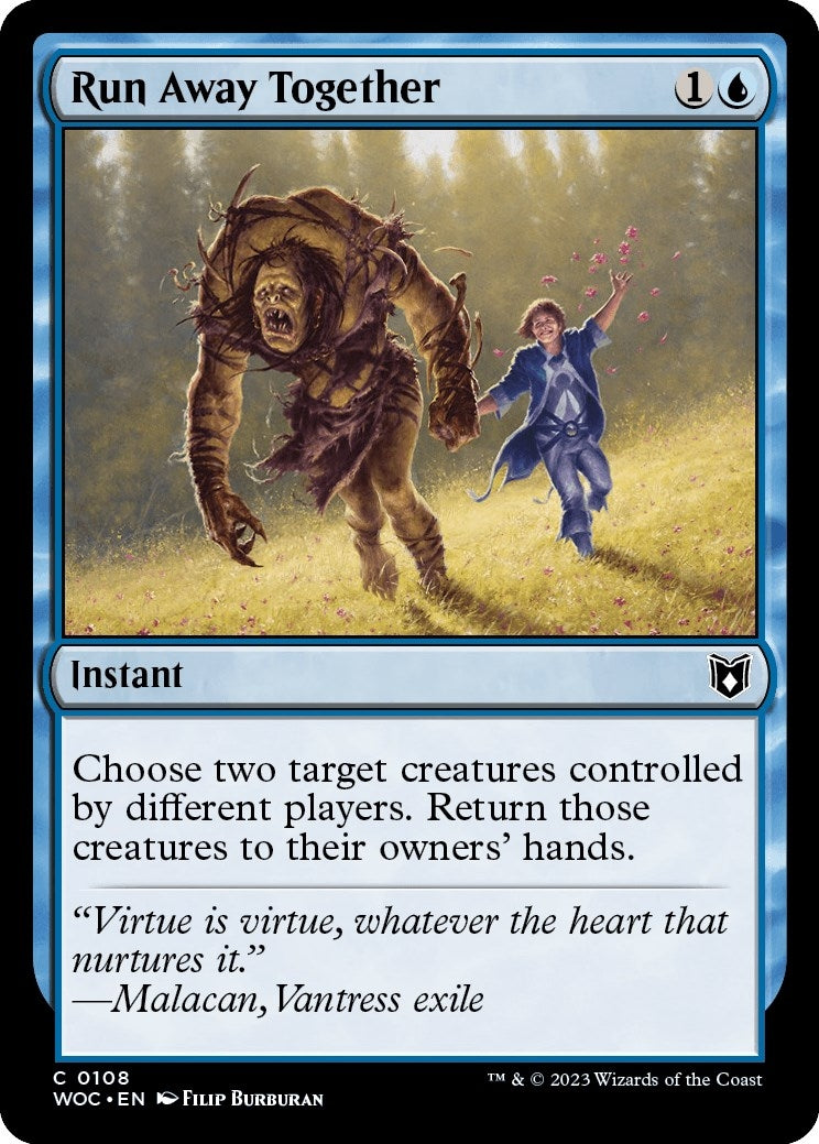 Image for Run Away Together (Commander: Wilds of Eldraine) (108) - Magic: The Gathering