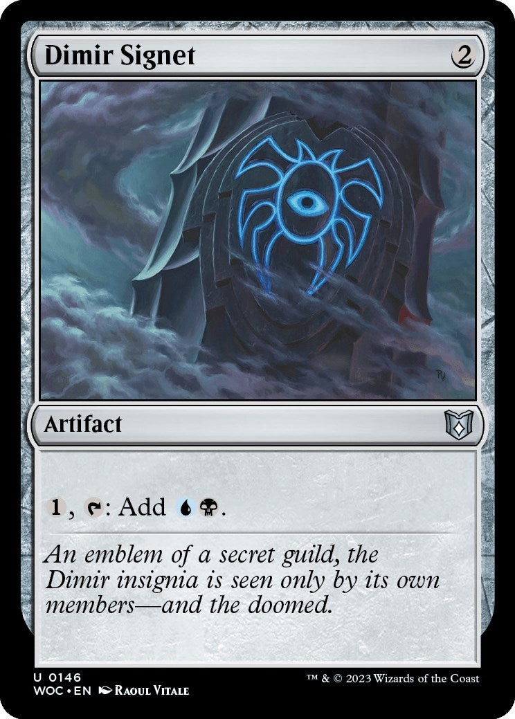 Image for Dimir Signet (Commander: Wilds of Eldraine) (146) - Magic: The Gathering