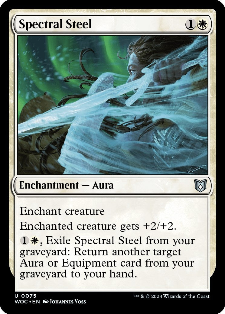 Image for Spectral Steel (Commander: Wilds of Eldraine) (75) - Magic: The Gathering