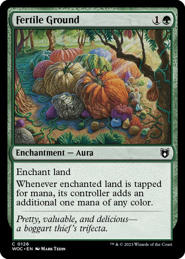 Image for Fertile Ground (Commander: Wilds of Eldraine) (126) - Magic: The Gathering