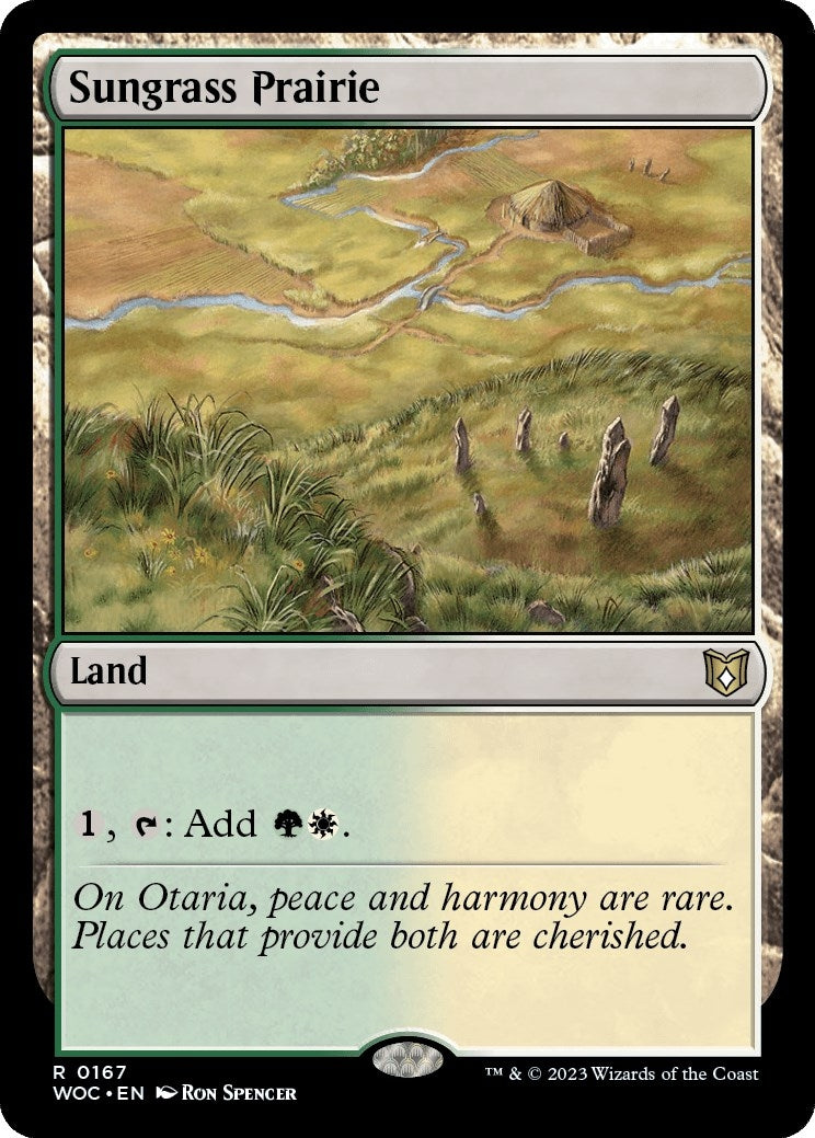 Image for Sungrass Prairie (Commander: Wilds of Eldraine) (167) - Magic: The Gathering