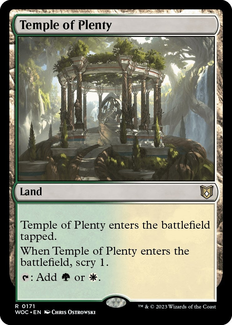 Image for Temple of Plenty (Commander: Wilds of Eldraine) (171) - Magic: The Gathering