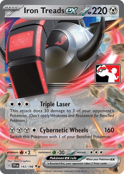 Image for Iron Treads ex (Prize Pack Series Cards) (143/198) - Pokemon