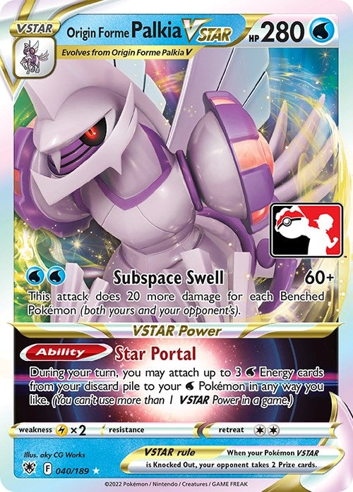 Image for Origin Forme Palkia VSTAR (Prize Pack Series Cards) (040/189) - Pokemon