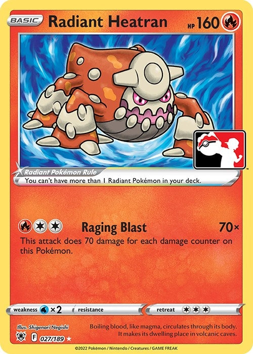 Image for Radiant Heatran (Prize Pack Series Cards) (027/189) - Pokemon