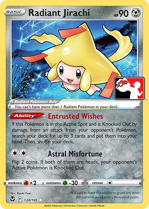 Image for Radiant Jirachi (Prize Pack Series Cards) (120/195) - Pokemon