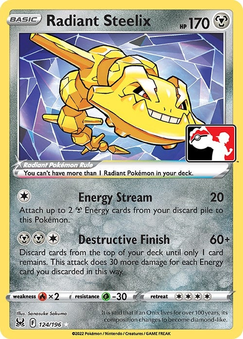 Image for Radiant Steelix (Prize Pack Series Cards) (124/196) - Pokemon