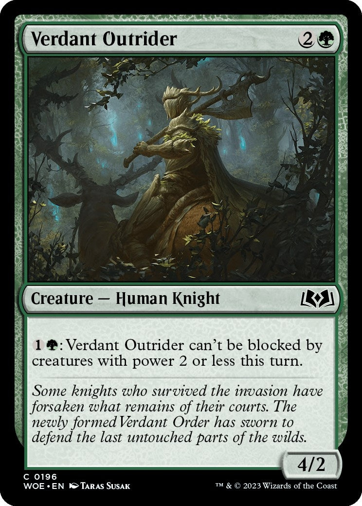 Image for Verdant Outrider (Wilds of Eldraine) (196) - Magic: The Gathering