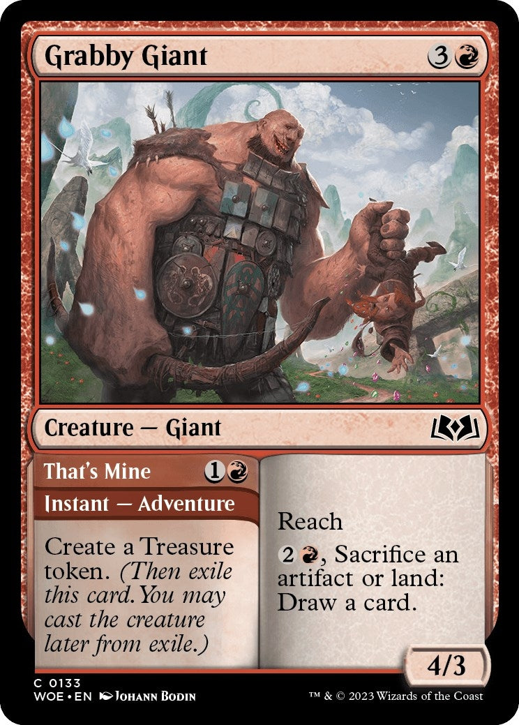 Image for Grabby Giant (Wilds of Eldraine) (133) - Magic: The Gathering