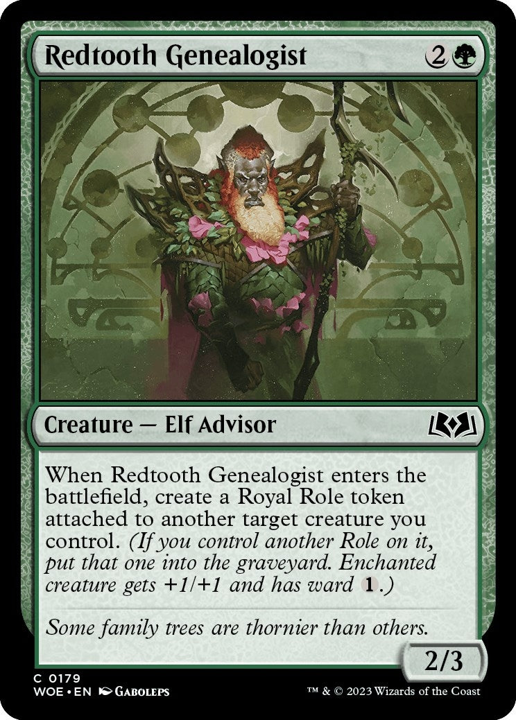 Image for Redtooth Genealogist (Wilds of Eldraine) (179) - Magic: The Gathering