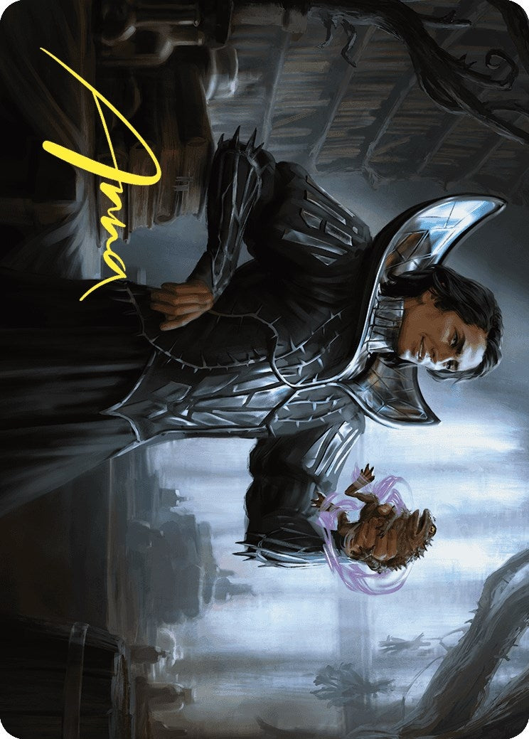 Image for Spiteful Hexmage Art Card (Gold-Stamped Signature) (Art Series: Wilds of Eldraine) (15) - Magic: The Gathering