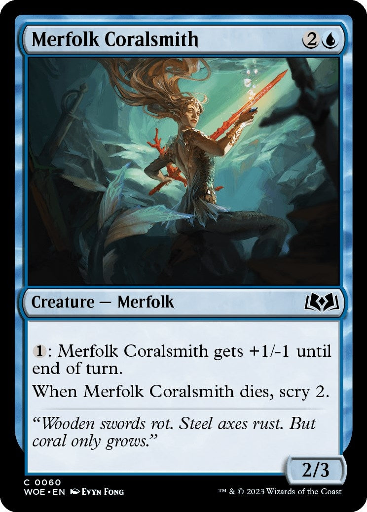Image for Merfolk Coralsmith (Wilds of Eldraine) (60) - Magic: The Gathering