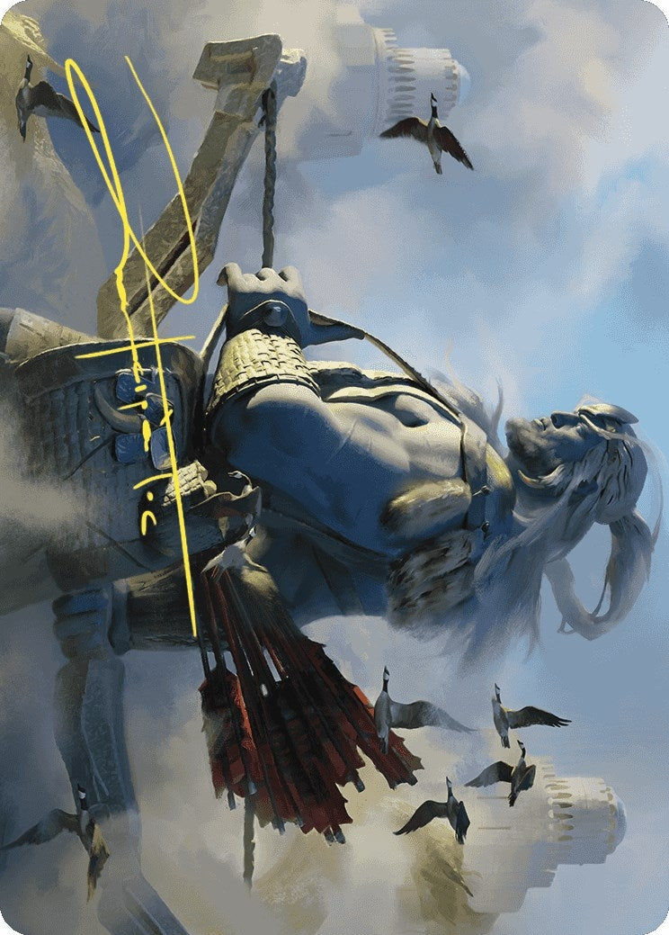 Image for Skybeast Tracker Art Card (Gold-Stamped Signature) (Art Series: Wilds of Eldraine) (27) - Magic: The Gathering