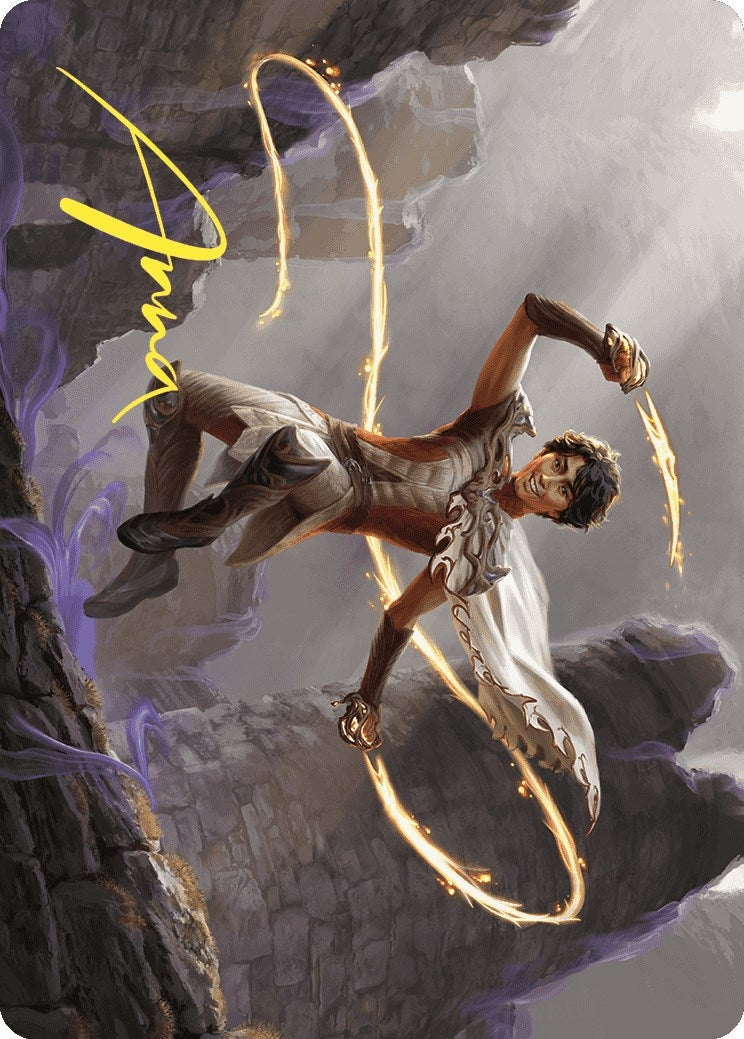 Image for Kellan, the Fae-Blooded Art Card (Gold-Stamped Signature) (Art Series: Wilds of Eldraine) (39) - Magic: The Gathering