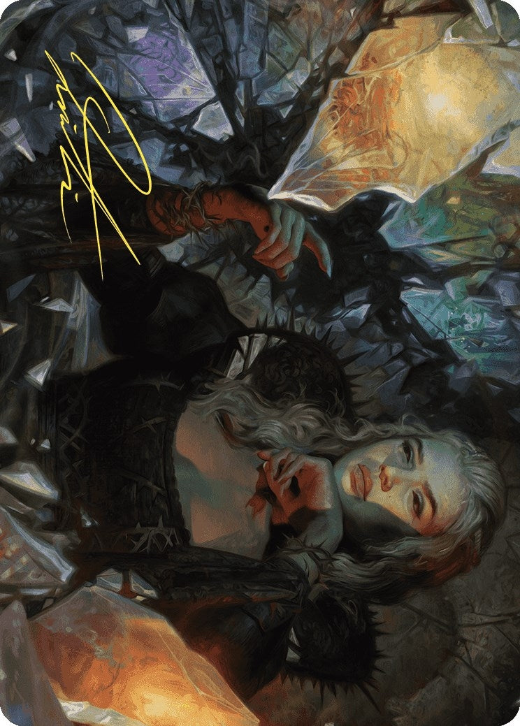 Image for Prophetic Prism Art Card (Gold-Stamped Signature) (Art Series: Wilds of Eldraine) (45) - Magic: The Gathering