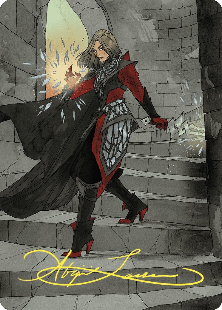 Image for Rowan, Scion of War Art Card (59/81) (Gold-Stamped Signature) (Art Series: Wilds of Eldraine) (59) - Magic: The Gathering