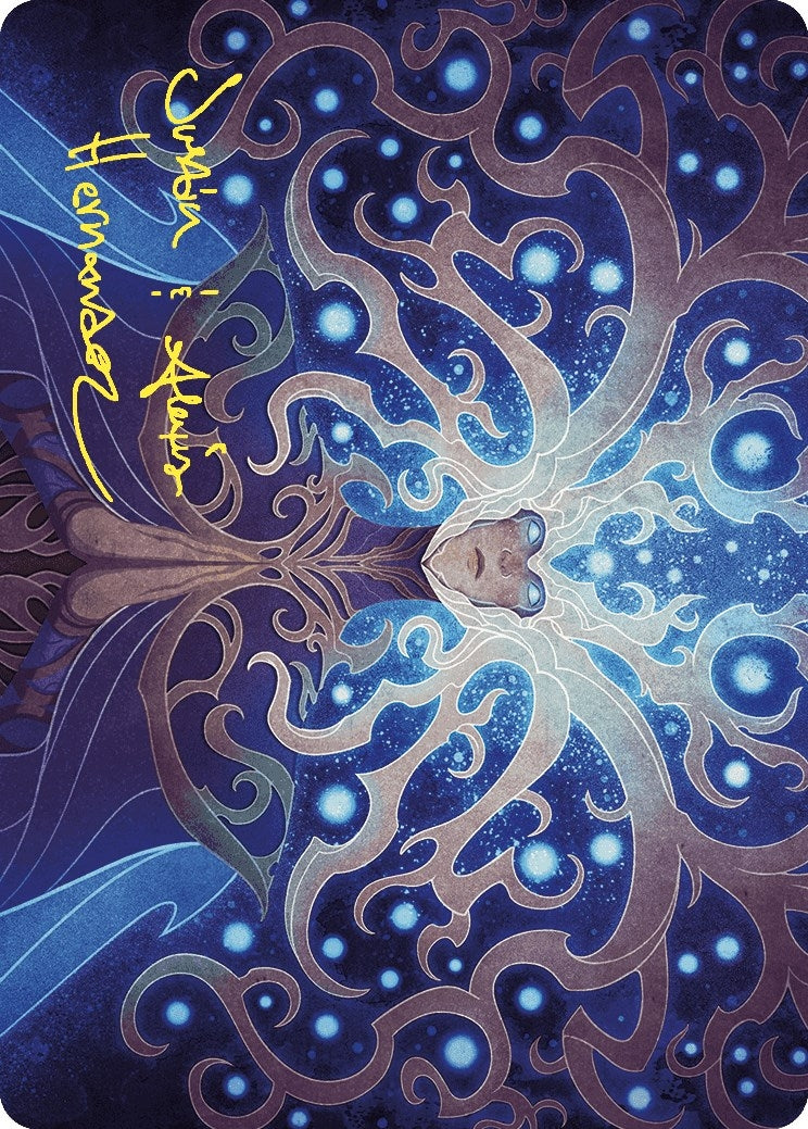 Image for Omniscience Art Card (Gold-Stamped Signature) (Art Series: Wilds of Eldraine) (68) - Magic: The Gathering