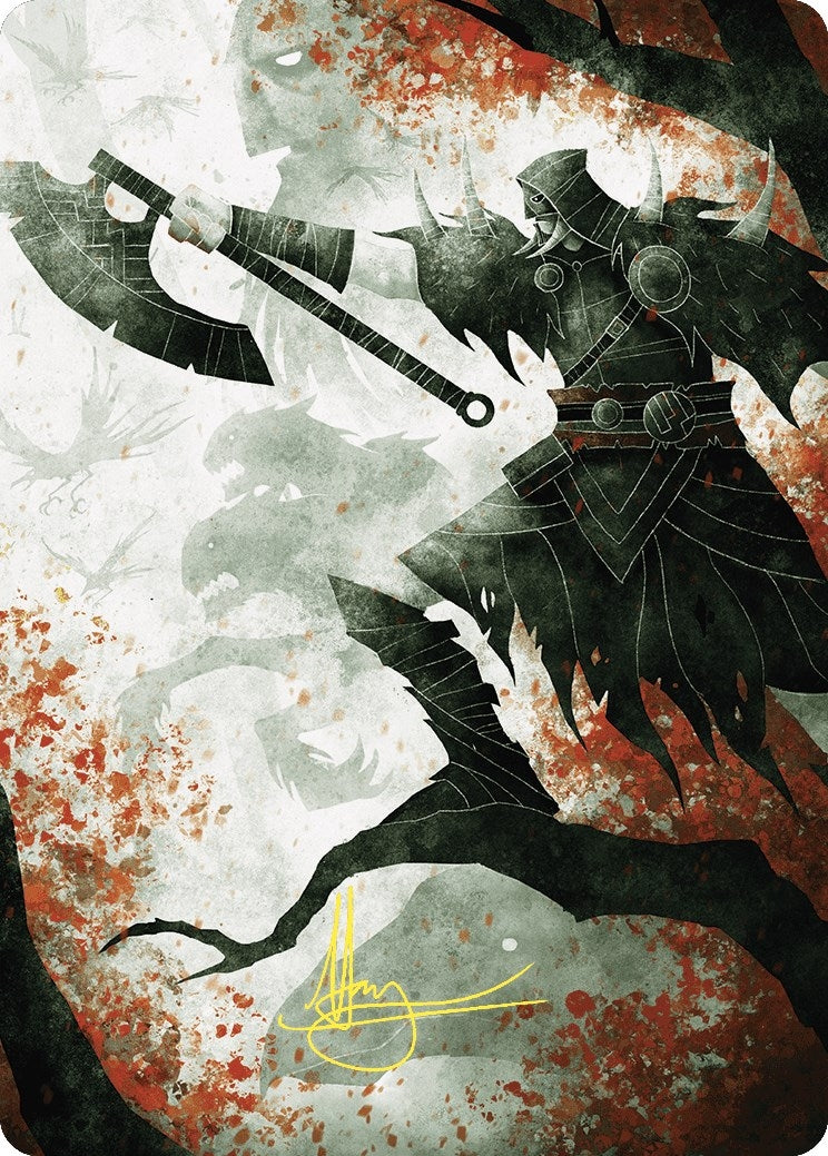 Image for Garruk's Uprising Art Card (Gold-Stamped Signature) (Art Series: Wilds of Eldraine) (72) - Magic: The Gathering