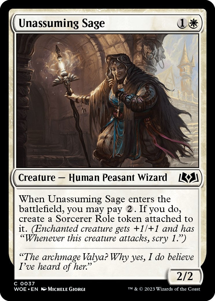 Image for Unassuming Sage (Wilds of Eldraine) (37) - Magic: The Gathering