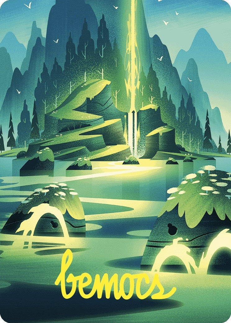 Image for Leyline of Abundance Art Card (Gold-Stamped Signature) (Art Series: Wilds of Eldraine) (73) - Magic: The Gathering