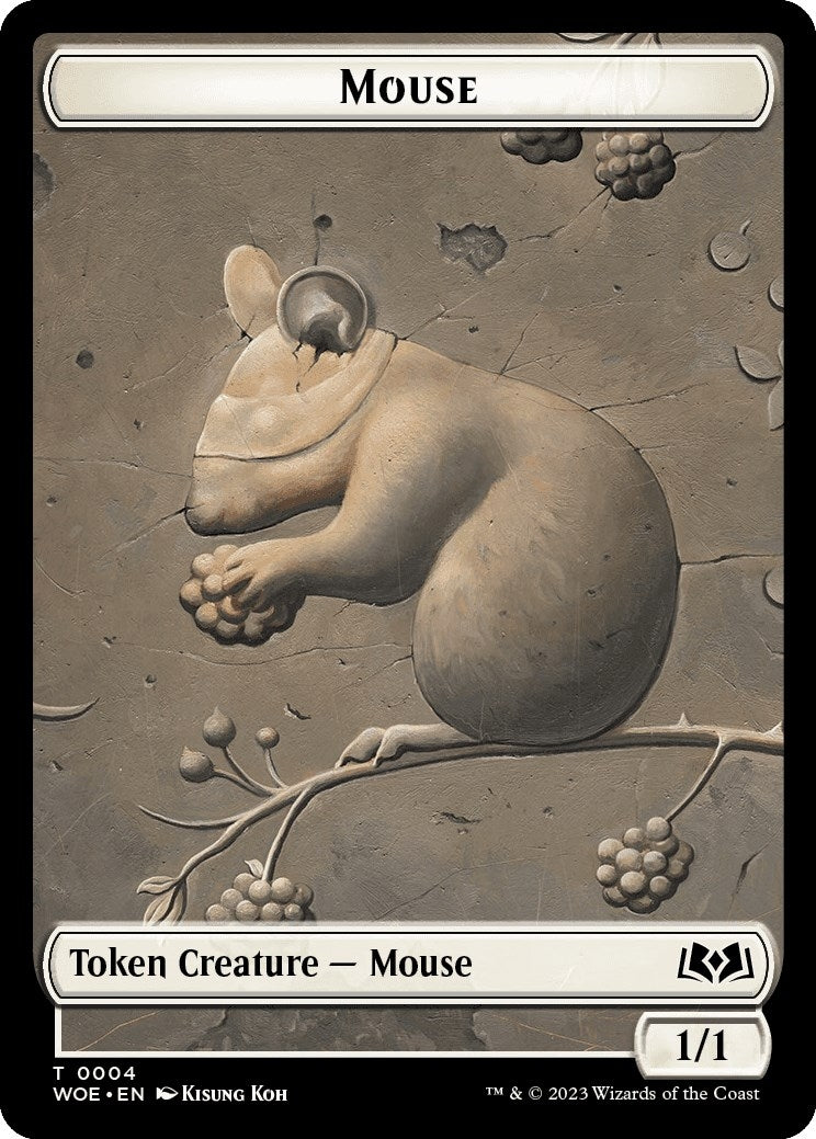 Image for Mouse Token (Wilds of Eldraine) (4) - Magic: The Gathering