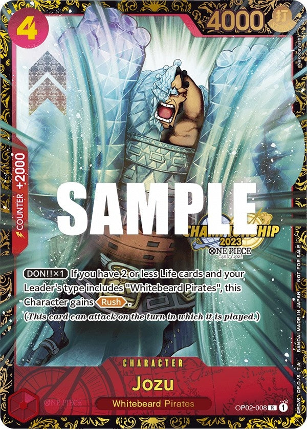 Image for Jozu (Championship 2023) (One Piece Promotion Cards) (OP02-008) - One Piece Card Game