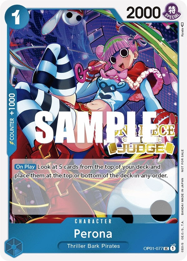Image for Perona (Judge Pack Vol. 2) (One Piece Promotion Cards) (OP01-077) - One Piece Card Game