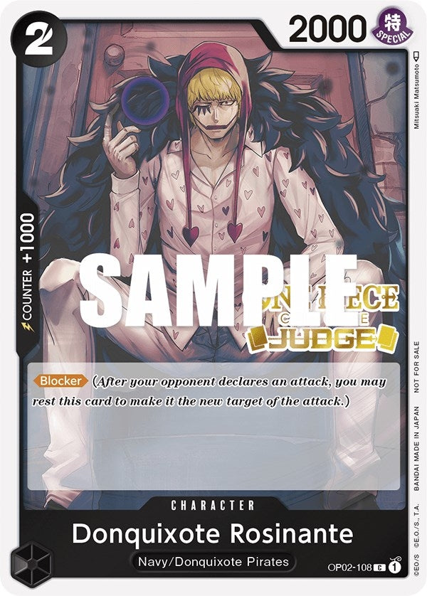 Image for Donquixote Rosinante (Judge Pack Vol. 2) (One Piece Promotion Cards) (OP02-108) - One Piece Card Game