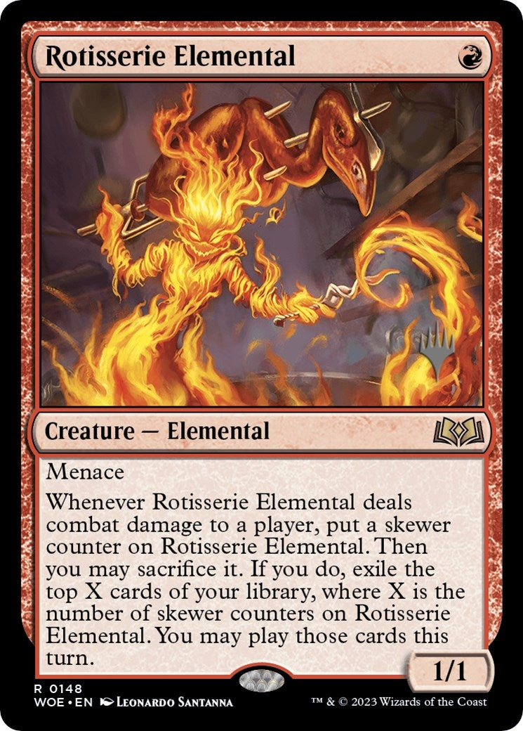 Image for Rotisserie Elemental (Promo Pack: Wilds of Eldraine) (148) - Magic: The Gathering