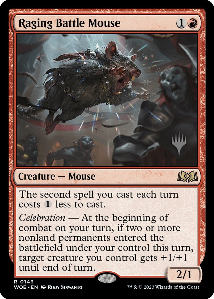 Image for Raging Battle Mouse (Promo Pack: Wilds of Eldraine) (143) - Magic: The Gathering