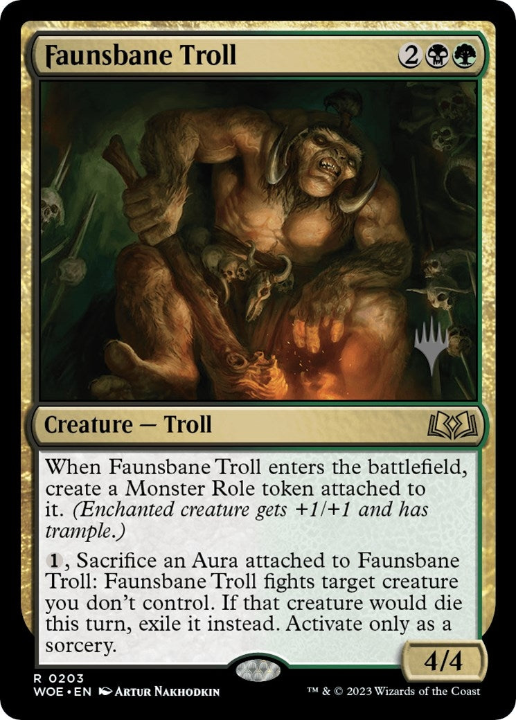 Image for Faunsbane Troll (Promo Pack: Wilds of Eldraine) (203) - Magic: The Gathering