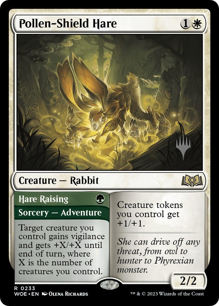 Image for Pollen-Shield Hare (Promo Pack: Wilds of Eldraine) (233) - Magic: The Gathering