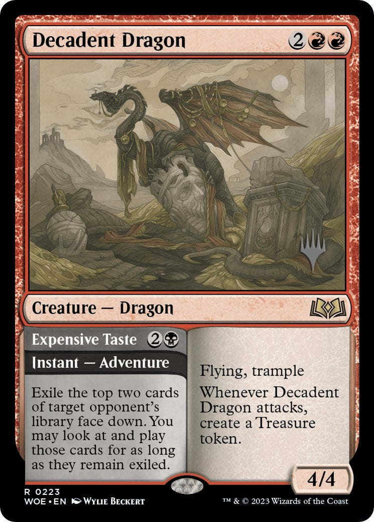 Image for Decadent Dragon (Promo Pack: Wilds of Eldraine) (223) - Magic: The Gathering