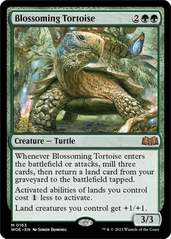 Image for Blossoming Tortoise (Prerelease Cards) (163) - Magic: The Gathering