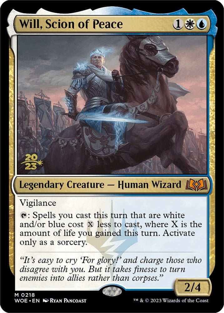 Image for Will, Scion of Peace (Prerelease Cards) (218) - Magic: The Gathering