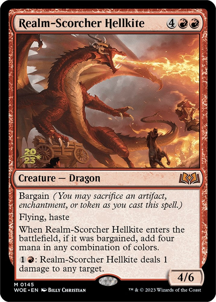 Image for Realm-Scorcher Hellkite (Prerelease Cards) (145) - Magic: The Gathering