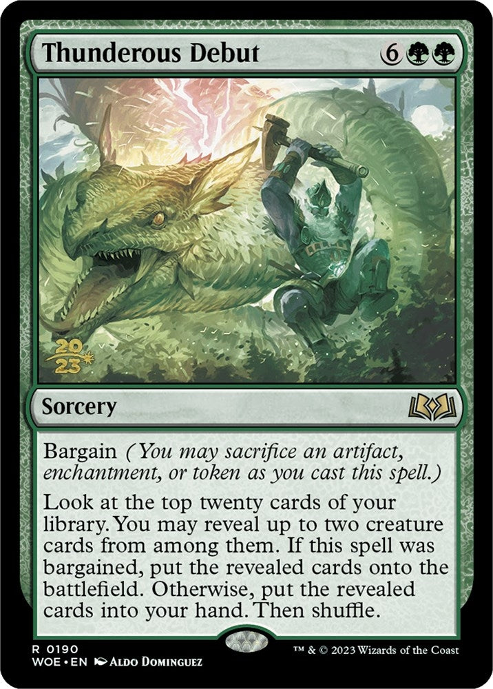 Image for Thunderous Debut (Prerelease Cards) (190) - Magic: The Gathering