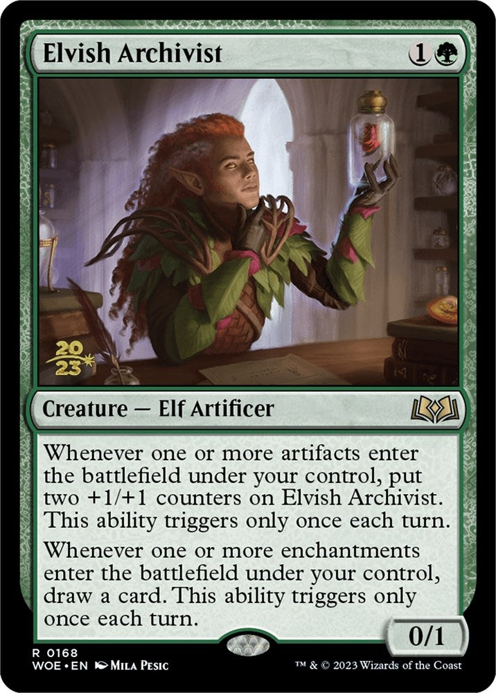 Image for Elvish Archivist (Prerelease Cards) (168) - Magic: The Gathering