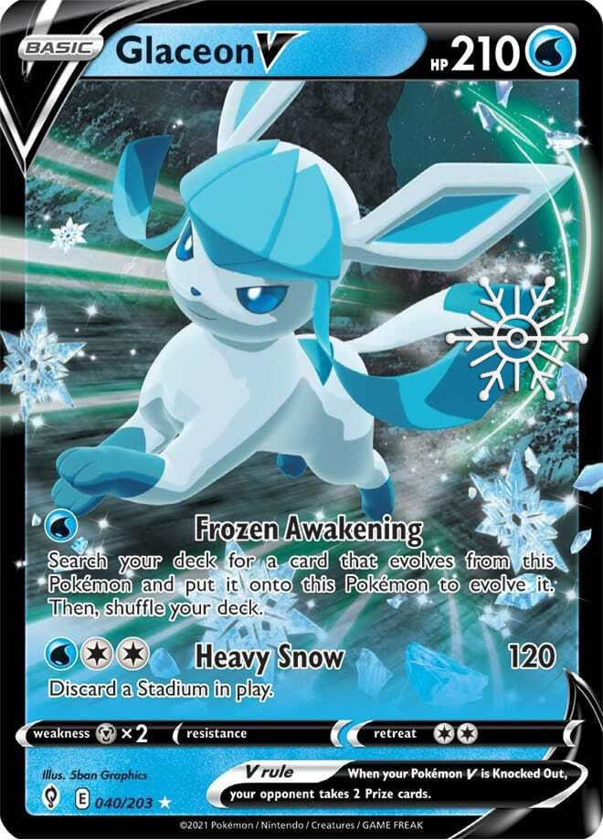 Image for Glaceon V - 040/203 (Holiday Calendar) (Miscellaneous Cards & Products) (040/203) - Pokemon