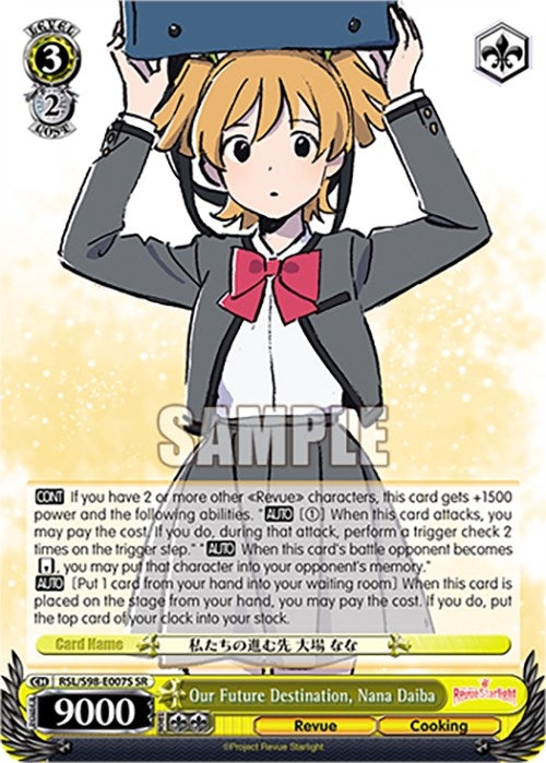 Image for Our Future Destination, Nana Daiba (SR) (Revue Starlight The Movie) (RSL/S98-E007S SR) - Weiss Schwarz