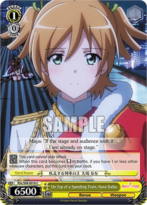 Image for On Top of a Speeding Train, Nana Daiba (Revue Starlight The Movie) (RSL/S98-E016 C) - Weiss Schwarz