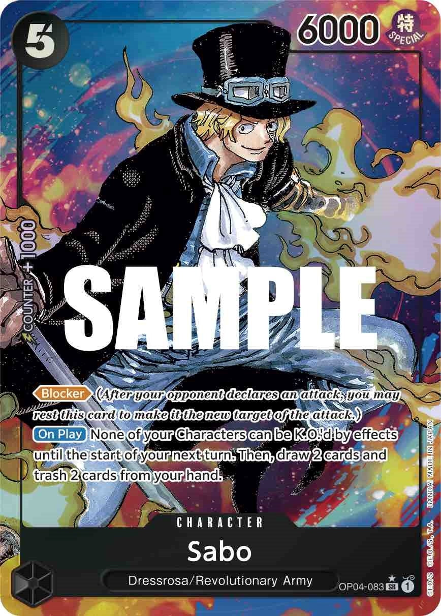 Image for Sabo (Alternate Art) (Kingdoms of Intrigue) (OP04-083) - One Piece Card Game
