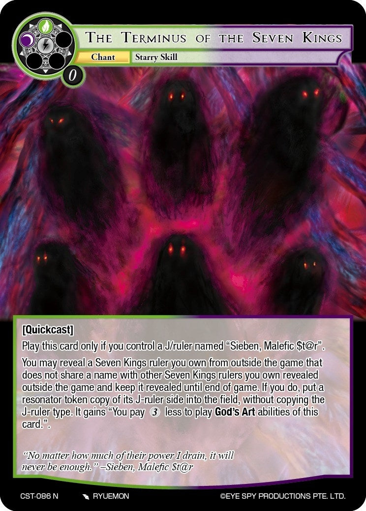 Image for The Terminus of the Seven Kings (Clash of the Star Trees) (CST-086 N) - Force of Will