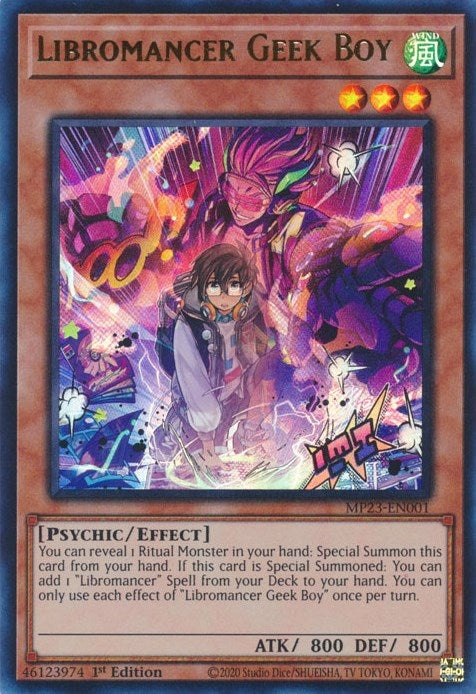 Image for Libromancer Geek Boy (25th Anniversary Tin: Dueling Heroes Mega Pack) (MP23-EN001) - YuGiOh