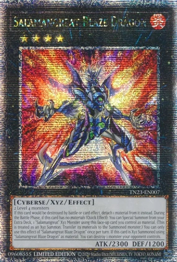Image for Salamangreat Blaze Dragon (Quarter Century Secret Rare) (25th Anniversary Tin: Dueling Heroes) (TN23-EN007) - YuGiOh
