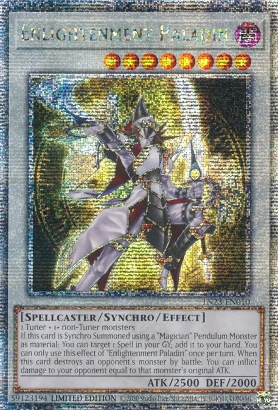 Image for Enlightenment Paladin (Quarter Century Secret Rare) (25th Anniversary Tin: Dueling Heroes) (TN23-EN010) - YuGiOh