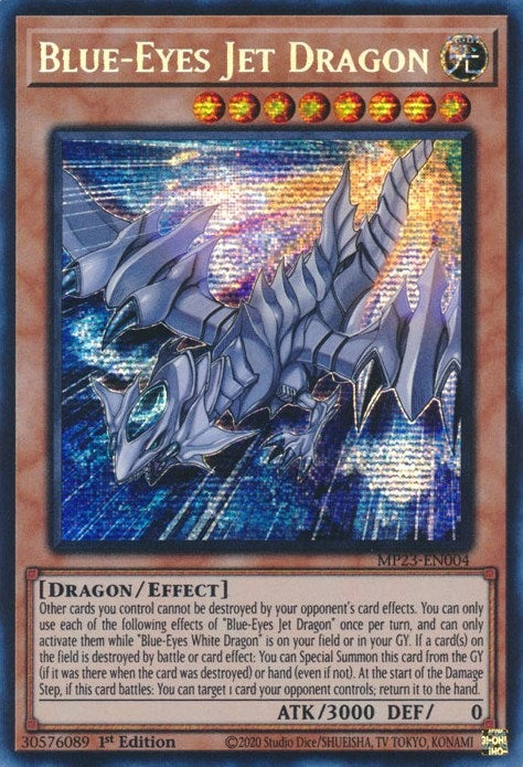 Image for Blue-Eyes Jet Dragon (25th Anniversary Tin: Dueling Heroes Mega Pack) (MP23-EN004) - YuGiOh