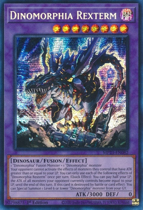 Image for Dinomorphia Rexterm (25th Anniversary Tin: Dueling Heroes Mega Pack) (MP23-EN082) - YuGiOh